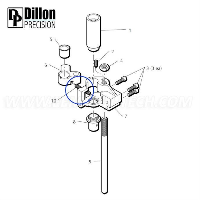 Ressort EEMANN TECH ASEFEED ARM RETURN SPRING 13936 pour Dillon XL 650 - XL 750