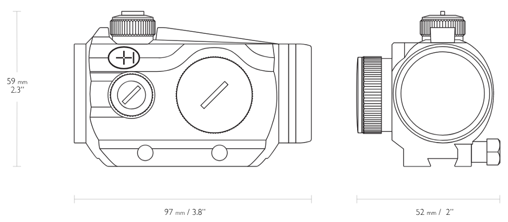 Viseur Point Rouge HAWKE VANTAGE 1X30 WEAVER Rail - Cliquer pour agrandir
