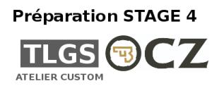 Préparation Custom CZ - STAGE 4 (TAR)