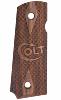 Plaquettes Bois quadrillées GRIPS4U pour pistolet COLT 1911