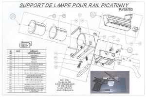 Support de lampe torche RDIH pour pistolets - PROMOTION