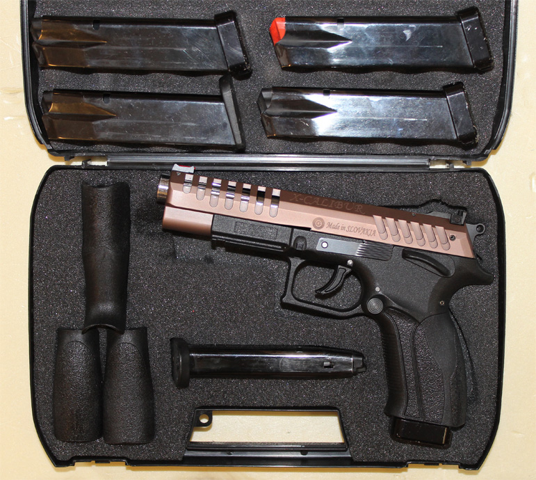 Pistolet Grand Power X-CALIBUR Culasse Argent (arme occasion) - Cliquer pour agrandir