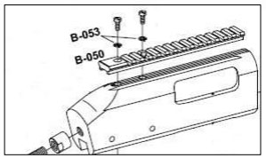 Rail Picatinny et vis pour Fabarm Martial Fr - Cliquer pour agrandir