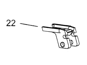 (22) Bloc de verrouillage / déverouillage du Canon - Glock