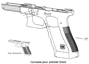  (17) Carcassse pour Glock