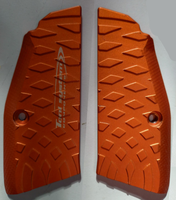 Plaquettes Alu TONI SYSTEM VIBRAM GRIPS Fines pour CZ 75 SP01 Shadow