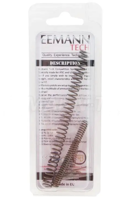 Kit Ressorts EEMANN TECH COMPETITION SPRINGS KIT pour pistolets CZ 