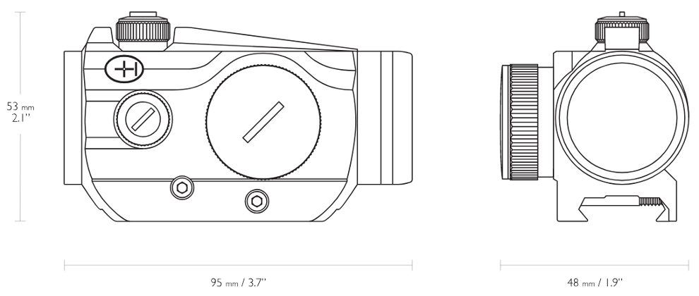 Viseur Point Rouge HAWKE VANTAGE 1X25 WEAVER - Cliquer pour agrandir